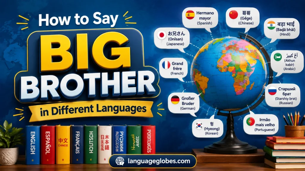 How to Say Big Brother in Different Languages
