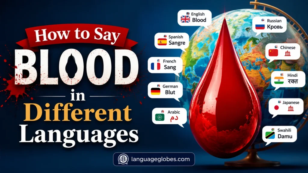 How to Say Blood in Different Languages