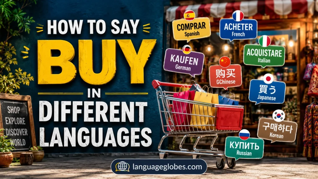 How to Say Buy in Different Languages