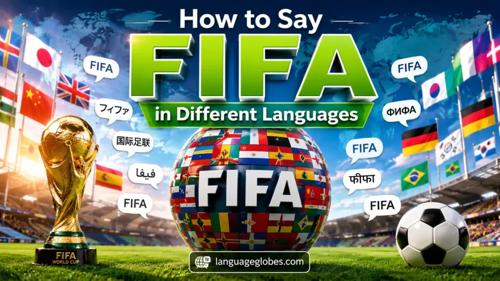How to Say FIFA in Different Languages
