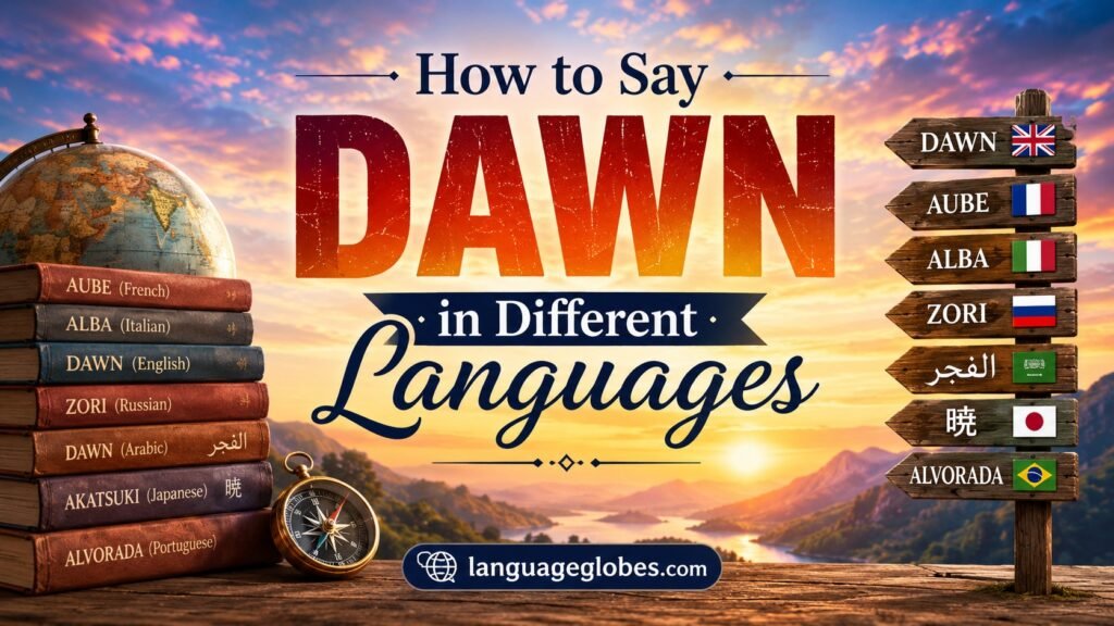 How to Say Dawn in Different Languages
