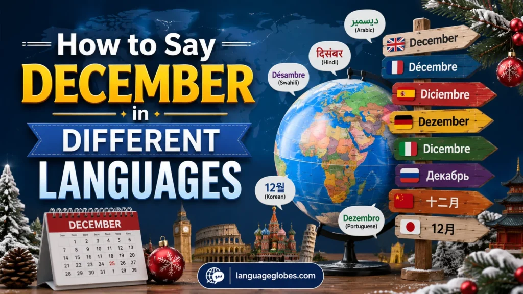 How to Say December in Different Languages