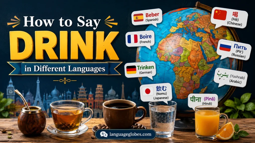 How to Say Drink in Different Languages