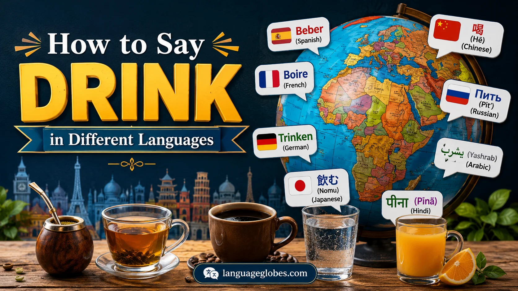 How to Say Drink in Different Languages