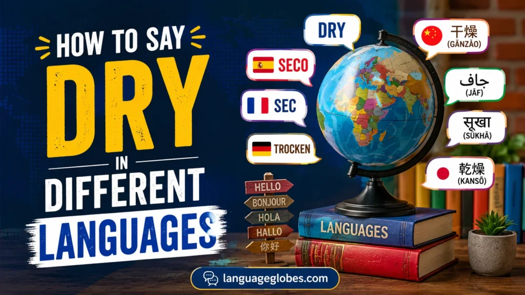 How to Say Dry in Different Languages