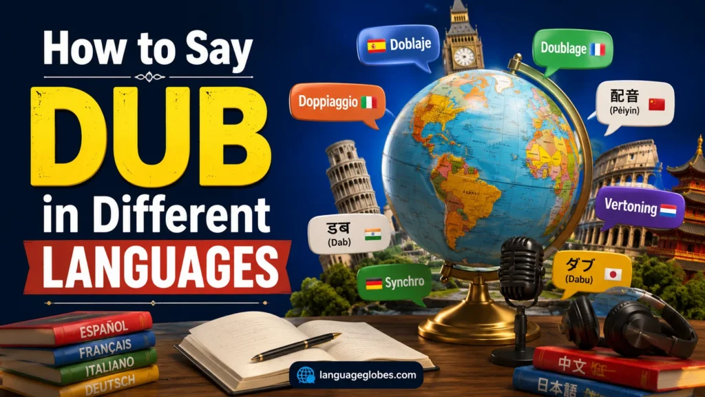 How to Say Dub in Different Languages