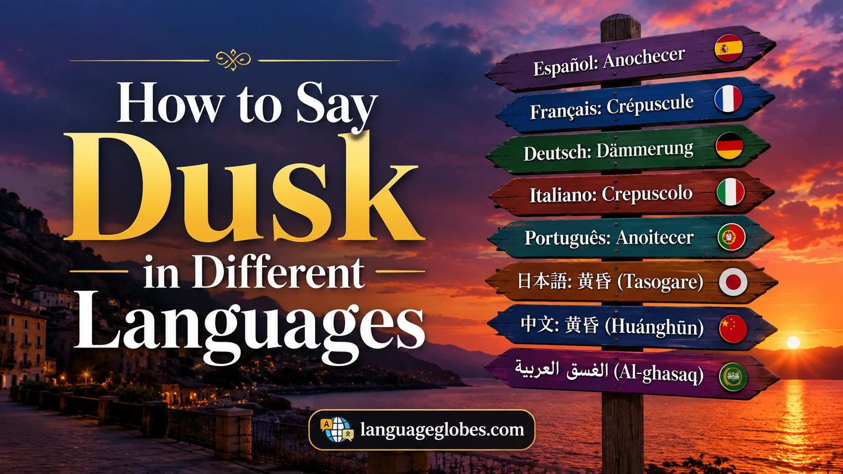 How to Say Dusk in Different Languages