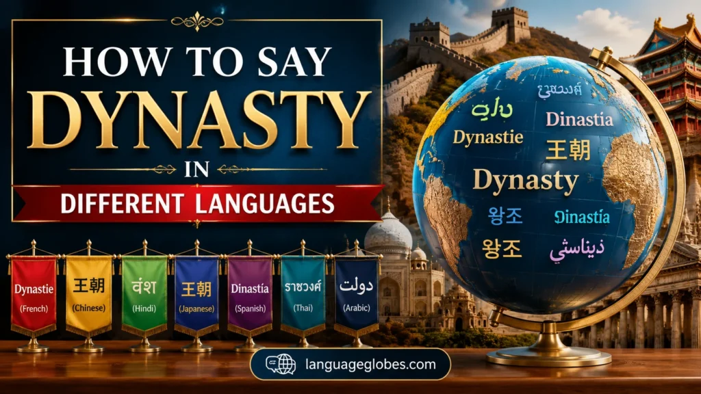 How to Say Dynasty in Different Languages
