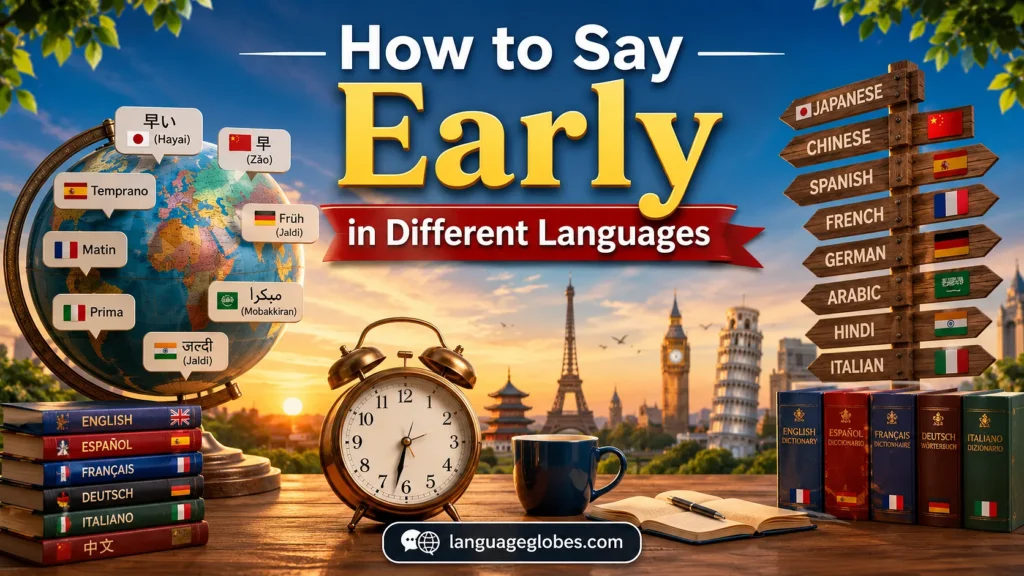 How to Say Early in Different Languages