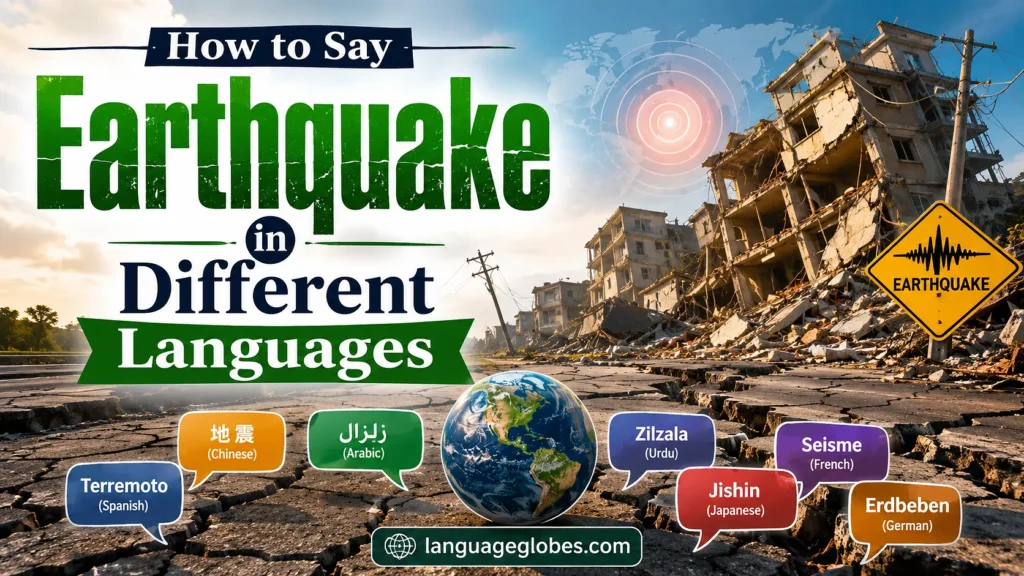 How to Say Earthquake in Different Languages