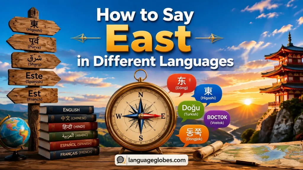 How to Say East in Different Languages
