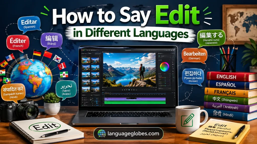 How to Say Edit in Different Languages