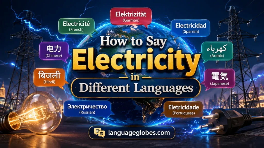 How to Say Electricity in Different Languages