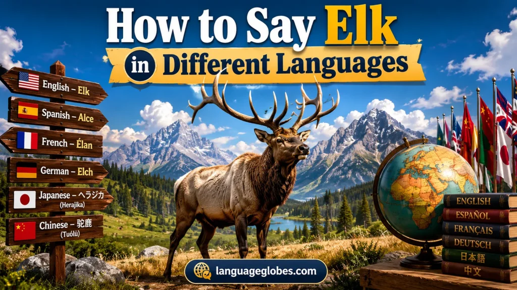How to Say Elk in Different Languages