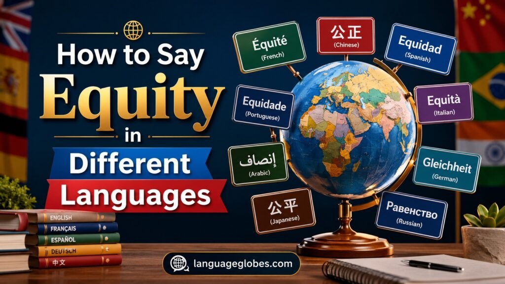 How to Say Equity in Different Languages