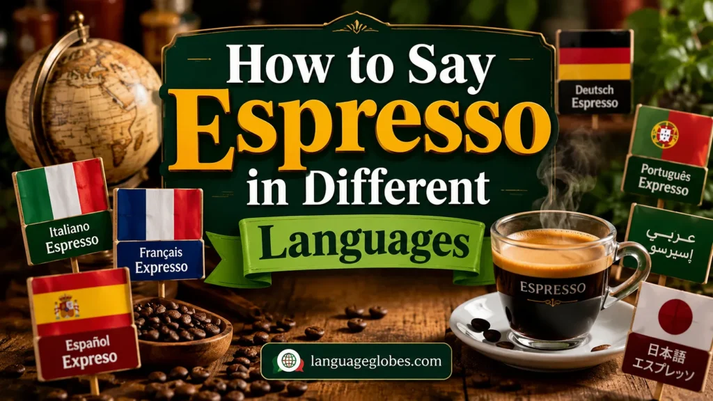 How to Say Espresso in Different Languages