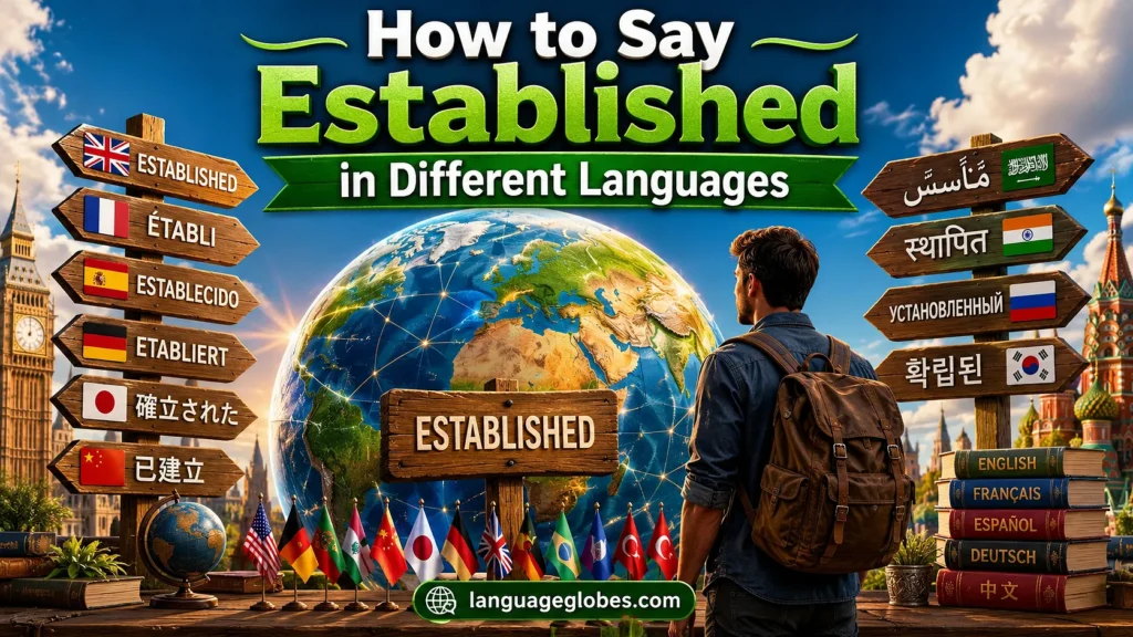 How to Say Established in Different Languages
