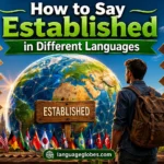 How to Say Established in Different Languages