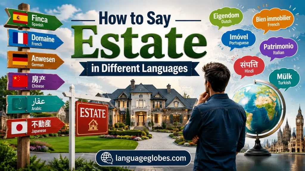 How to Say Estate in Different Languages